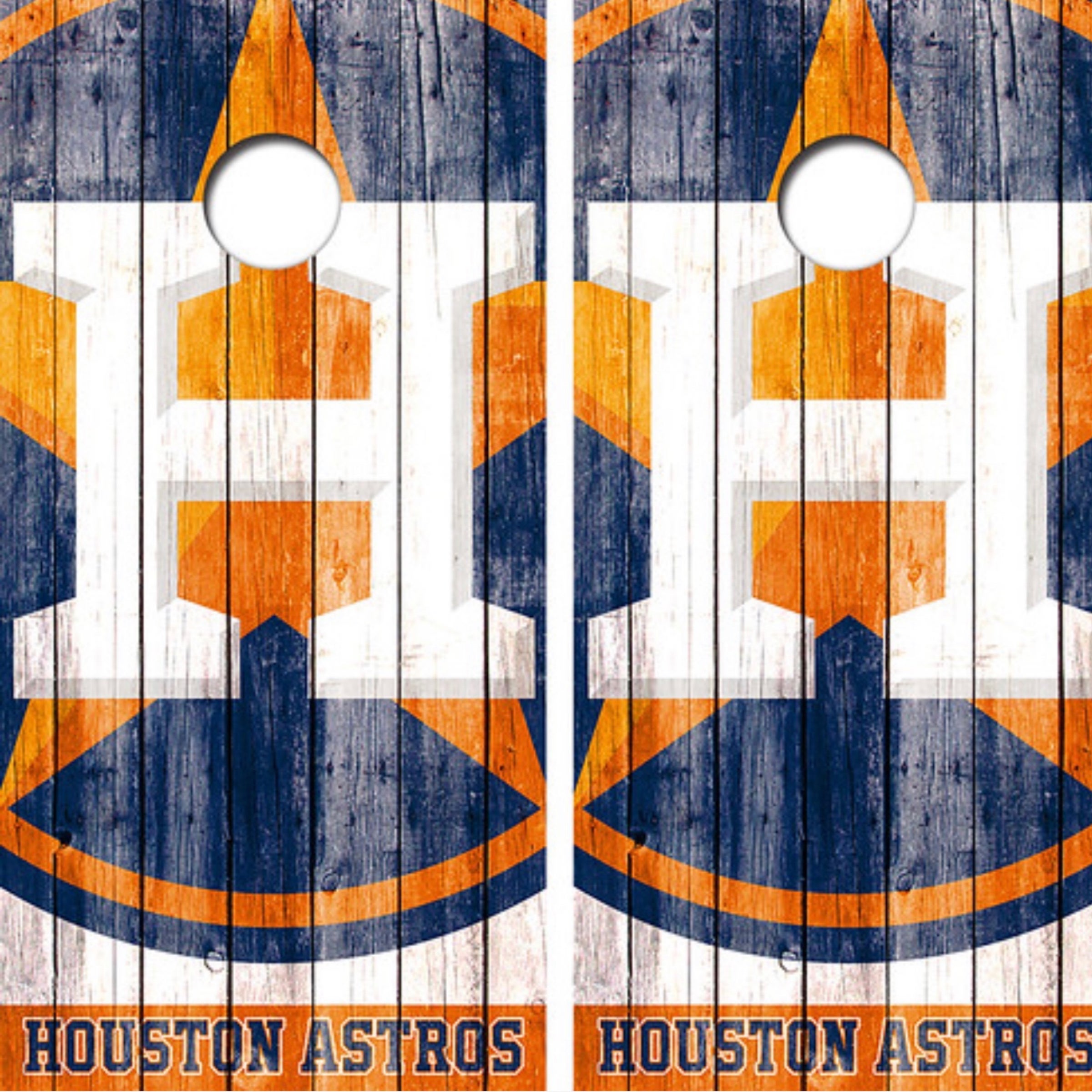 Houston Astros | 2x4 Solid Wood Cornhole